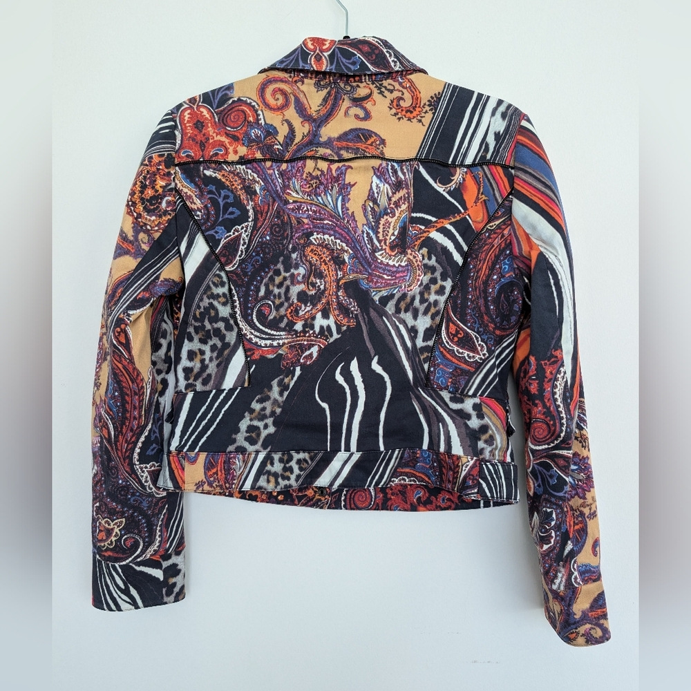 Patchington Patchwork Paisley Colorful Front Zip … - image 2